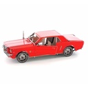 1965 Ford Mustang Coupe, Red Version - MMS056C - METAL EARTH