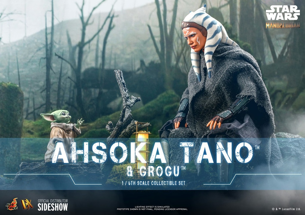 Ahsoka Tano and Grogu The Mandalorian - HOT TOYS