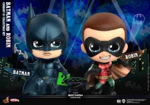 [4895228603234] Batman & Robin Cosbaby (S) Collectible Set - Batman Forever - HOT TOYS