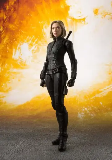 [4549660276272] Black Widow & Effect Explosion SH Figuarts Avengers: Infinity War - BANDAI