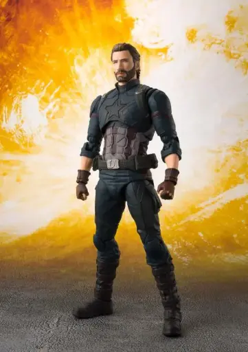 [4549660276265] Capitan America & Effect Explosion SH Figuarts Avengers: Infinity War - BANDAI
