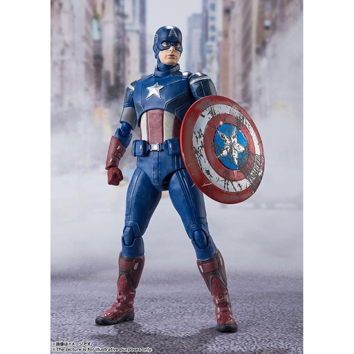 [4573102612847] Capitan America Avengers Assemble Edition SH Figuarts- BANDAI