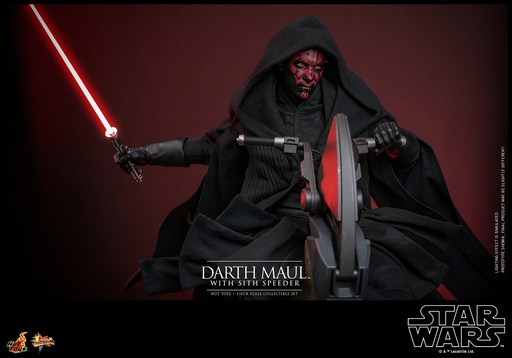 [4895228617842] Star Wars: The Phantom Menace Darth Maul with Sith Speeder - HOT TOYS - PREVENTA