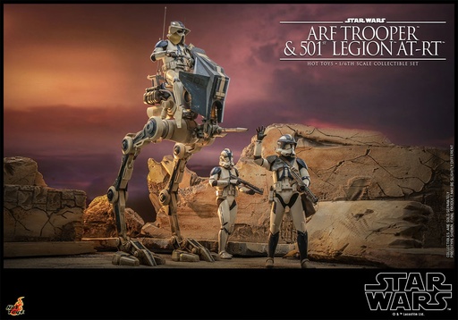 [4895228612755] ARF Trooper and 501st Legion AT-RT STAR WARS THE CLONE WARS – HOT TOYS