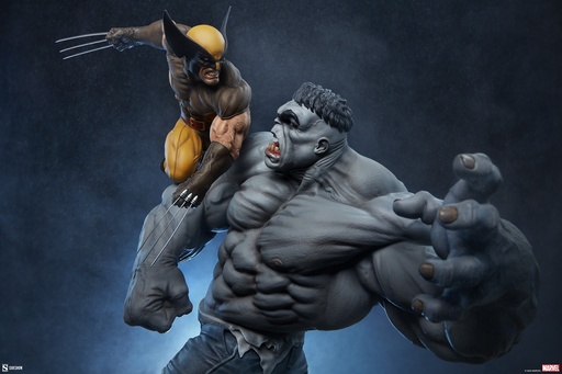 [747720240292] Grey Hulk vs Wolverine Maquette "X-Men" Collectibles - SIDESHOW - PREVENTA